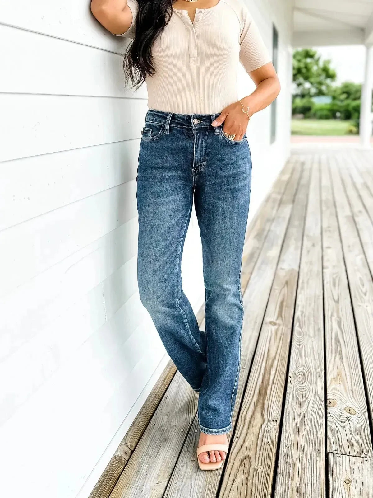 ✨HOT SALE 50% OFF👖New Tummy Control Bootcut Jeans 🔥