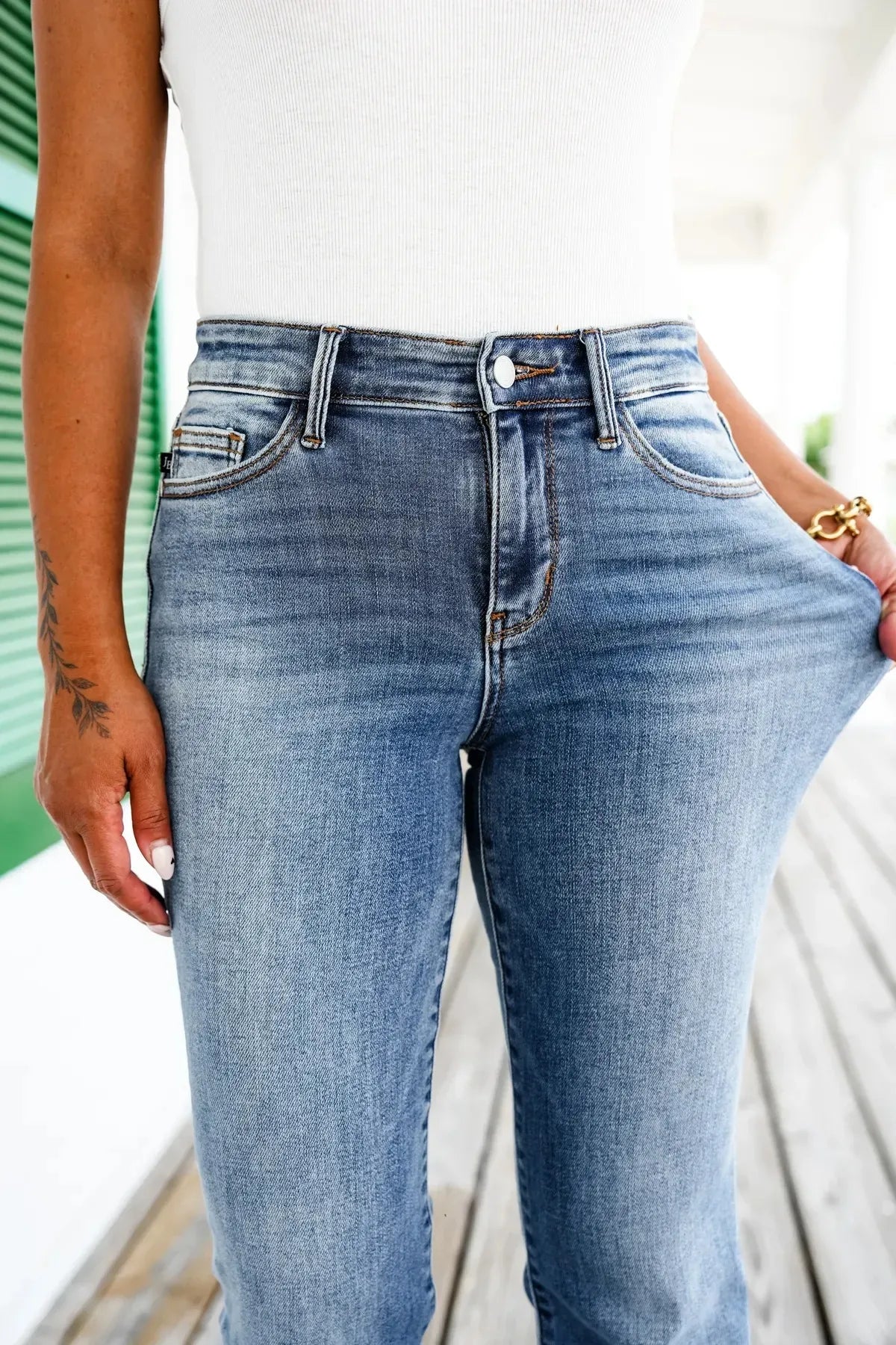 ✨HOT SALE 50% OFF👖New Tummy Control Bootcut Jeans 🔥